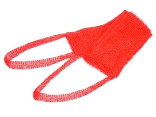 Мочалка из полипропилена, лента Макси 62х10 см (102х10 см с ручками), 6 цветов 